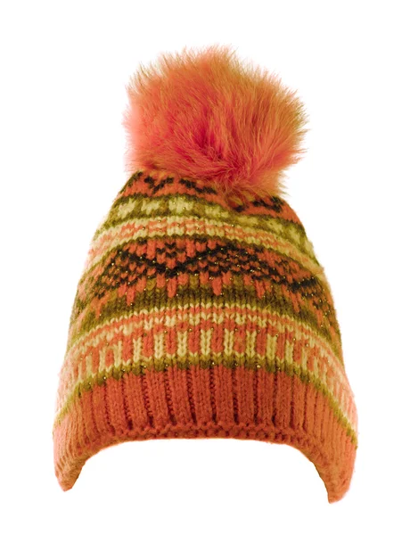 Knitted hat isolated on white background — Stock Photo, Image