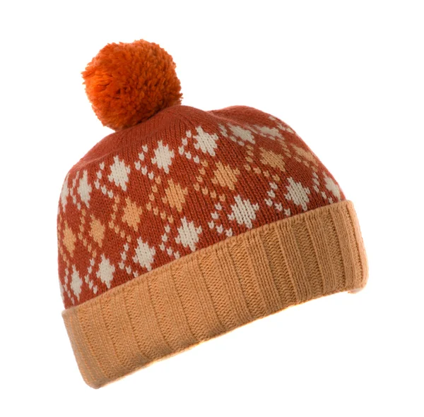 Knitted hat isolated on white background — Stock Photo, Image