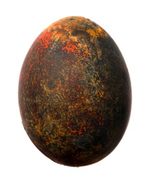 Paskalya yumurtası beyaz arka planda izole edilmiş 