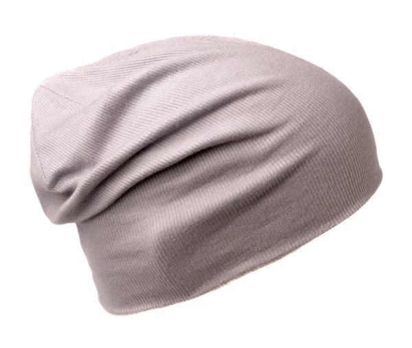 Chapeau tricoté isolé sur fond blanc — Photo