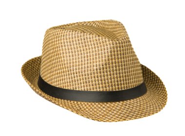 beyaz izole bir ağzına kadar şapka  