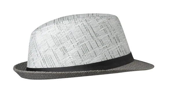Hasır Şapka beyaz arkaplanda izole edildi — Stok fotoğraf