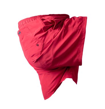 Beyaz arka planda izole edilmiş erkek şortu. Spor pantolonu.