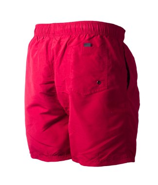 Beyaz arka planda izole edilmiş erkek şortu. Spor pantolonu.