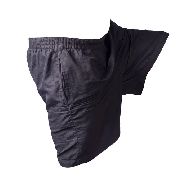 Celana Hitam Pria Terisolasi Pada Latar Belakang Putih Sport Celana — Stok Foto
