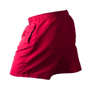 Beyaz arka planda izole edilmiş erkek şortu. Spor pantolonu.