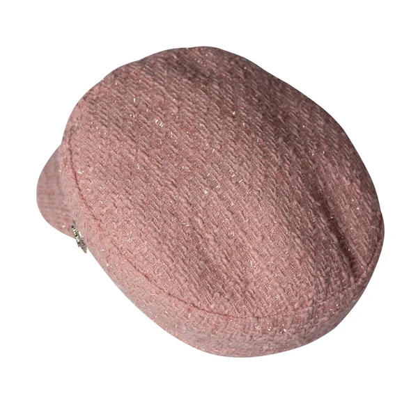 Moda Cappello Rosa Con Visiera Isolata Sfondo Bianco Cap Femminile — Foto Stock