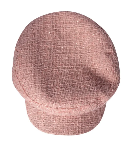 Sombrero Rosa Moda Con Visera Aislada Blanco Background Cap Femenino — Foto de Stock