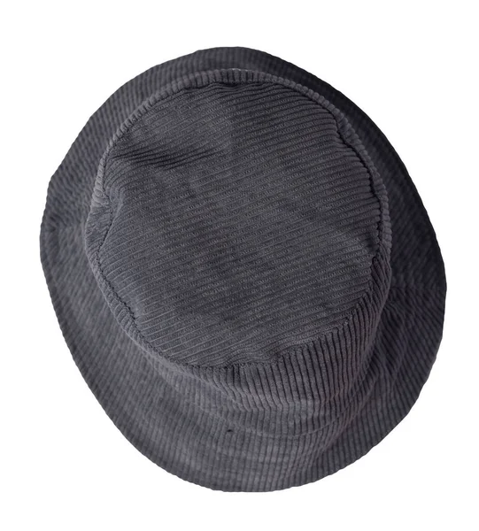 Gray Bucket Hat Isolated White Background Fisherman Hat Irish Country — Stock Photo, Image