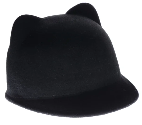 Cappello in feltro nero — Foto Stock