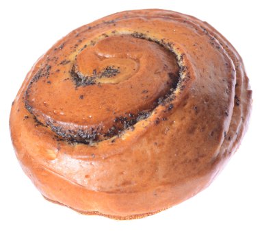  haşhaş tohumu ile yuvarlak topuz 