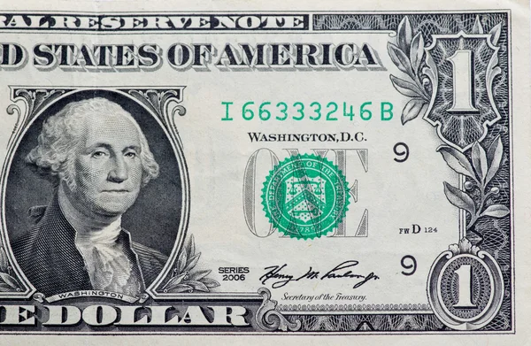 Dollar op witte achtergrond — Stockfoto