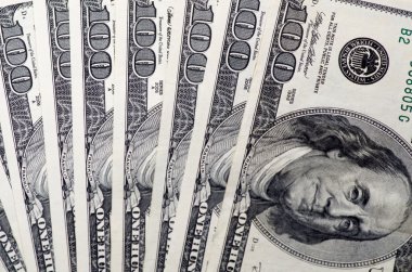 beyaz zemin üzerinde dolar