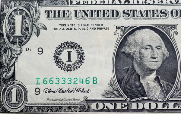 Dollar op witte achtergrond — Stockfoto