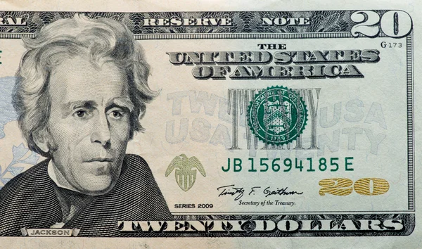 Dollar auf weißem Hintergrund — Stockfoto