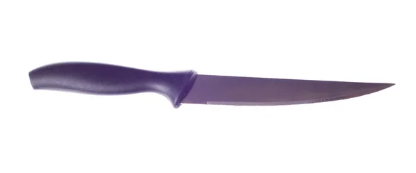 Острый Кухонный нож на белом фоне — стоковое фото