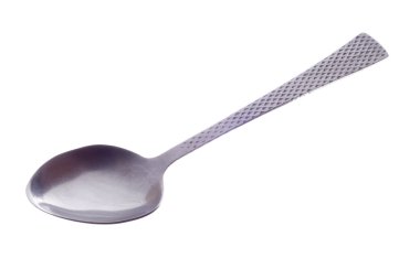 soupspoon üzerinde beyaz izole  