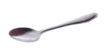 soupspoon üzerinde beyaz izole  