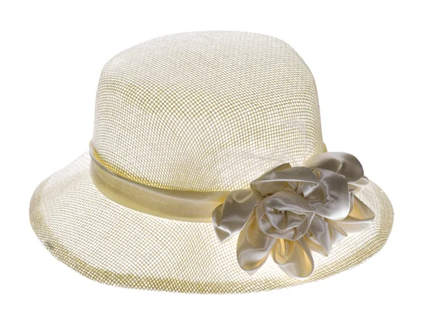 Sombrero con ala aislada en blanco — Foto de Stock