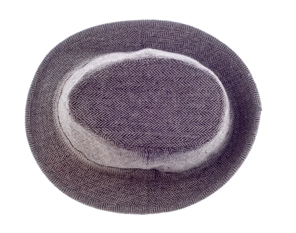 Cappello con orlo isolato su bianco — Foto Stock