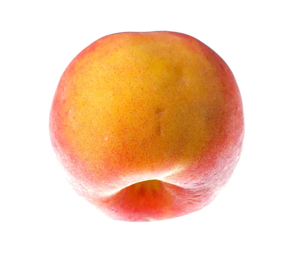 熟した桃、白い背景で隔離 — ストック写真