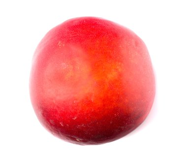 Beyaz arka plan üzerinde kesme izole meyve kuru soğan