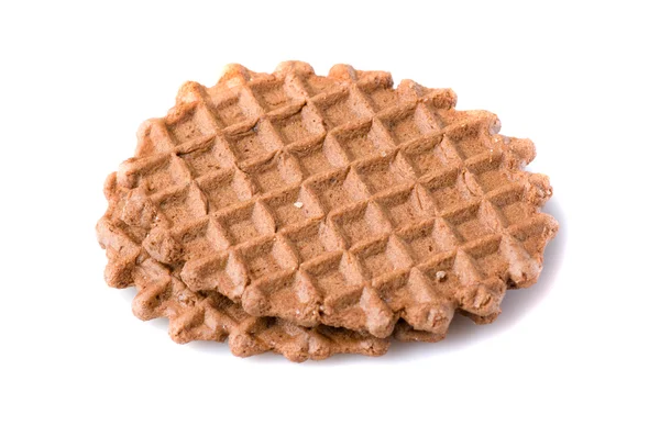 Waffelkekse isoliert auf weißem Hintergrund — Stockfoto