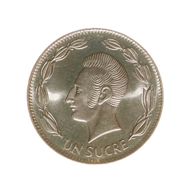 bir beyaz bir arka plan üzerinde izole sucre, Ekvator, para. En iyi VI