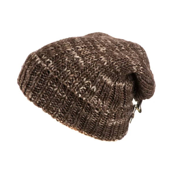 Cappello lavorato a maglia isolato su sfondo bianco — Foto Stock