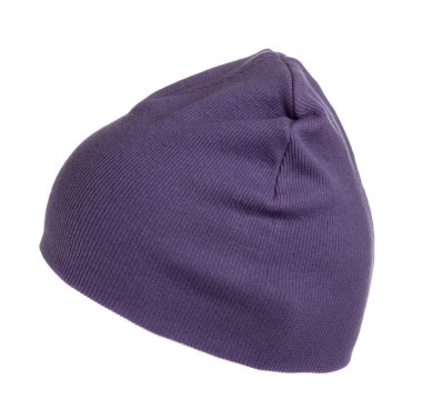 Örgü şapka beyaz arkaplanda izole 