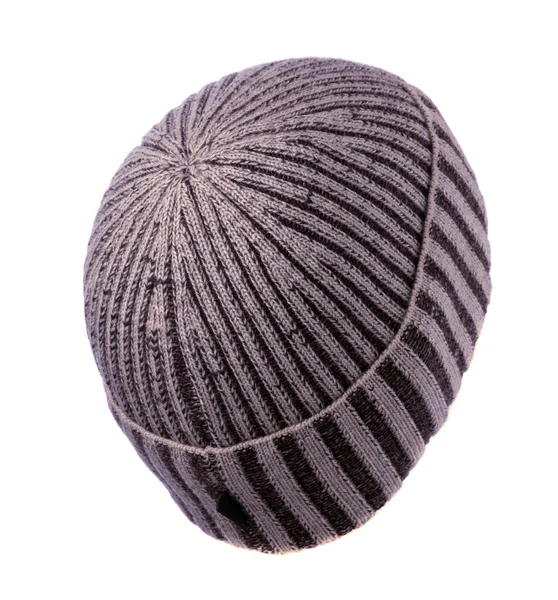 Knitted  beanieisolated on white background — Stock Photo, Image