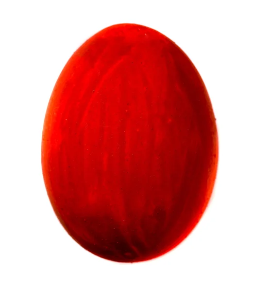 Ovo de Páscoa isolado no fundo branco — Fotografia de Stock