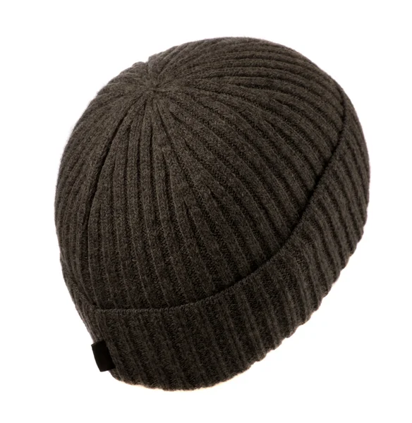 Cappello lavorato a maglia isolato su sfondo bianco — Foto Stock