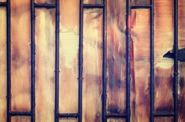 Old metal wooden door. — Stock Photo, Image