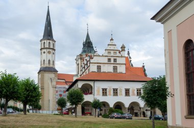 Anıtlar Levoca, Slovakya. 
