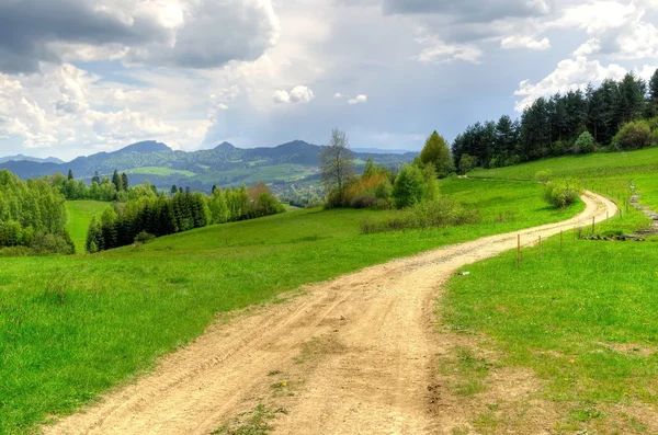 bahar dağ manzarası. 