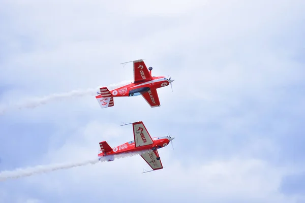 Grupa Akrobatyczna Zelazny Pokazach Aerobaltic Gdingen 2021 — Stockfoto