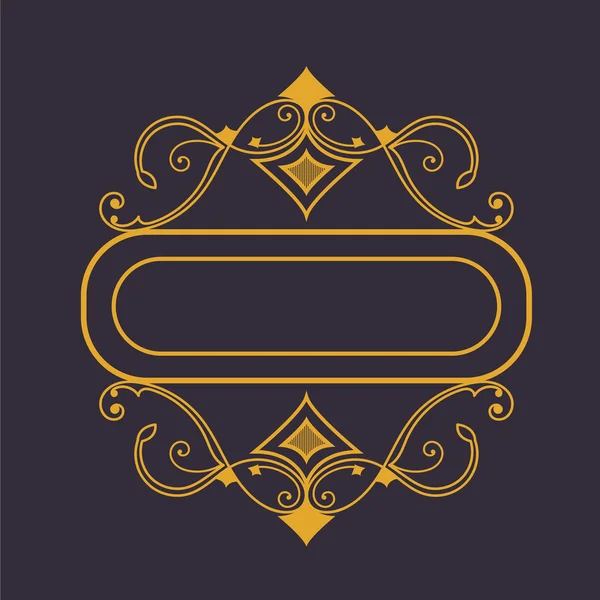 Altın veya bir retro bir kare sarı