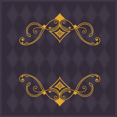 Altın veya bir retro bir kare sarı