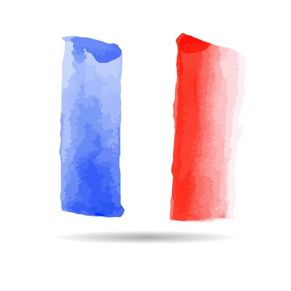 Emblem der französischen Flagge — Stockfoto