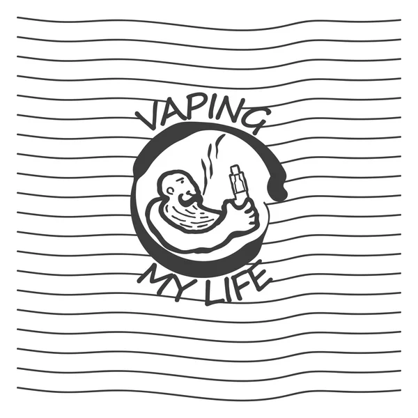 ロゴの電子タバコ — ストック写真