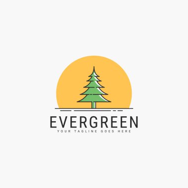 Evergreen Pine Trego logo vektör çizimi