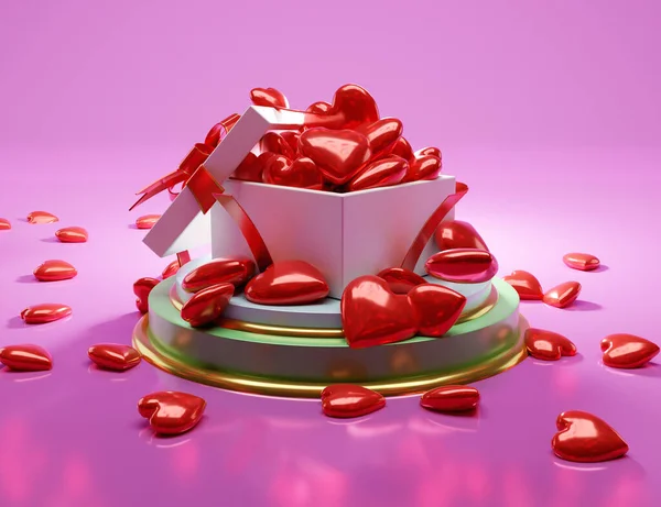 hediye kutusu aç balon kalp