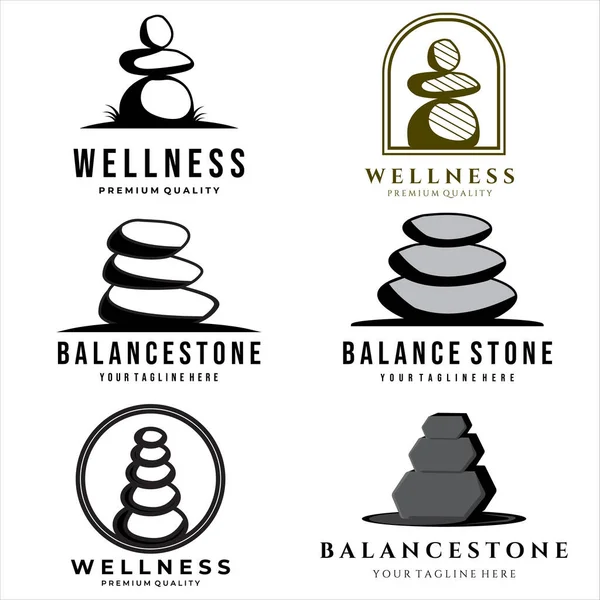 Taştan logo vektör çizim dizaynı