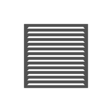 Havalandırma simgesi düz stil. Vektör illüstrasyonu.