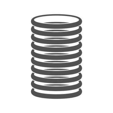 Düz stil ile bahar simgesi. Vektör illüstrasyonu.