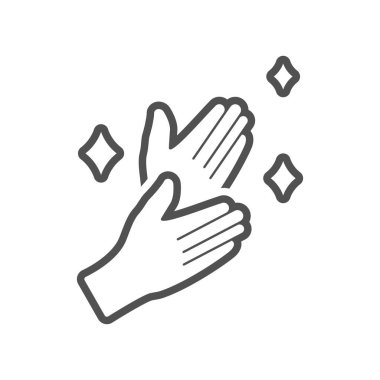 Temizlik eldivenleri simgesi düz stil. Vektör illüstrasyonu.