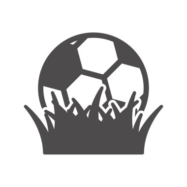 Soccer ball icon in flat style.Vector illustration.