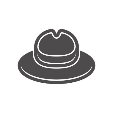 Scout hat icon in flat style.Vector illustration.