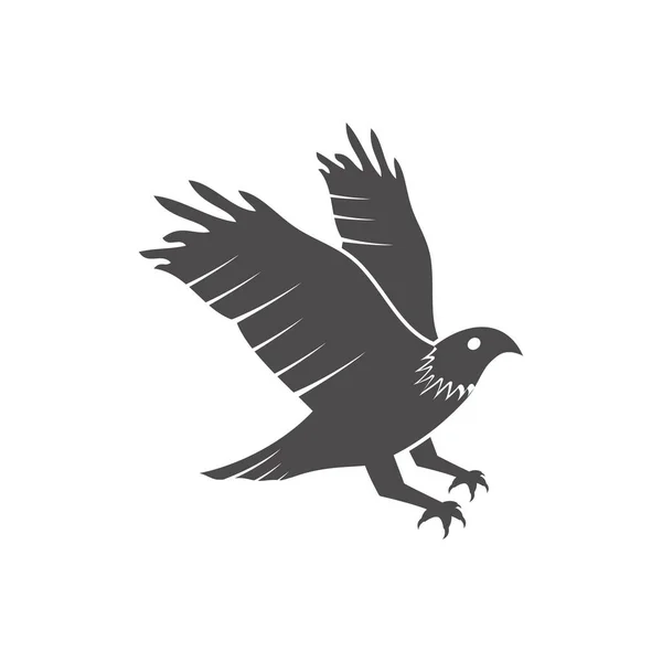 Falcon Bird Icon Flat Sty Vector Illustration — 스톡 벡터